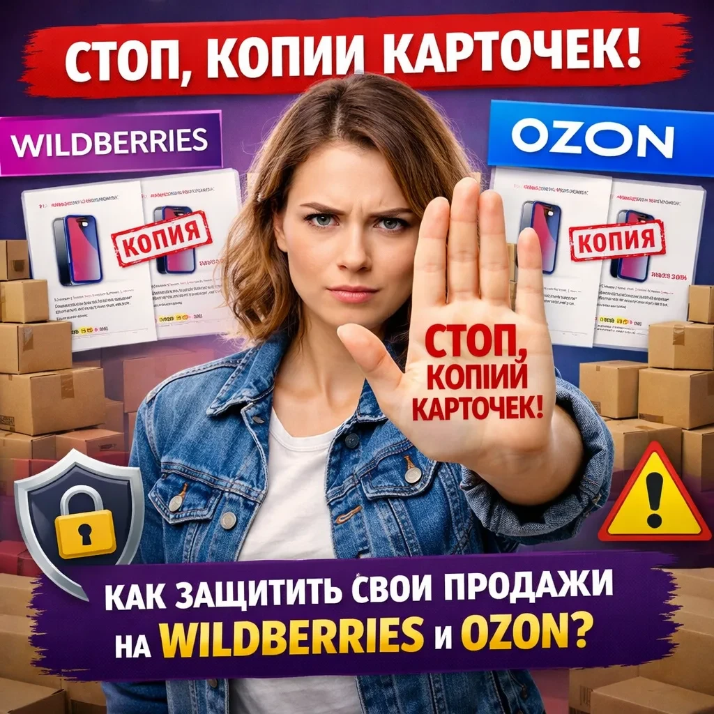 Стоп, копии карточек! Как защитить свои продажи на Wildberries и Ozon?