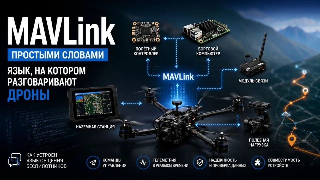 MAVLink — это язык, на котором разговаривают современные беспилотники.