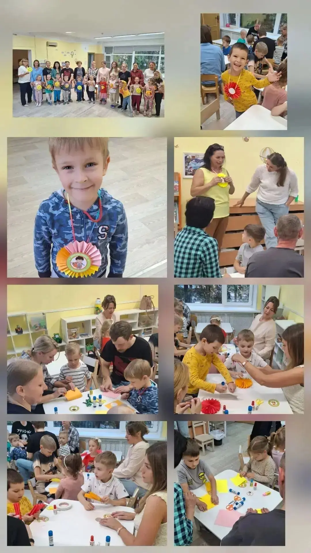 🎉 Мастер‑класс в группе «Непоседы»: создавали медаль‑эмблему вместе с родителями! 🎉
