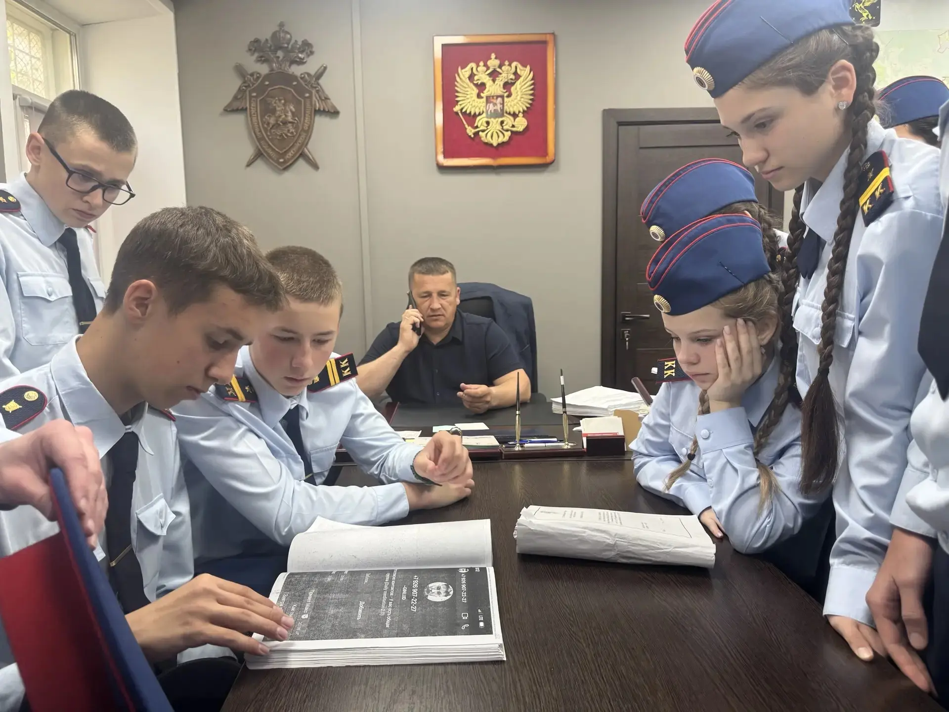В 10  профильном  кадетском  классе закончилась  практика  по  следственному делу. Перв...