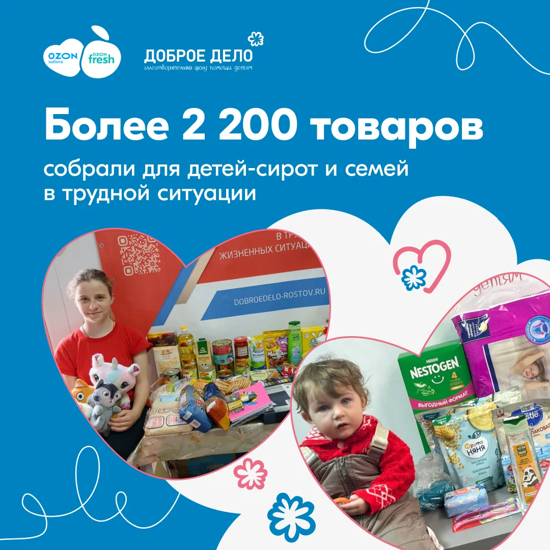 Больше тонны заботы: итоги акции с фондом «Доброе дело» 🙌

Продолжаем делиться результатами наших а