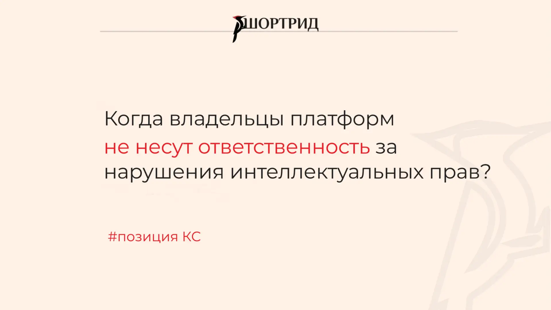 Когда владельцы платформ не несут ответственность за нарушения интеллектуальных прав? Позиция КС

Ко