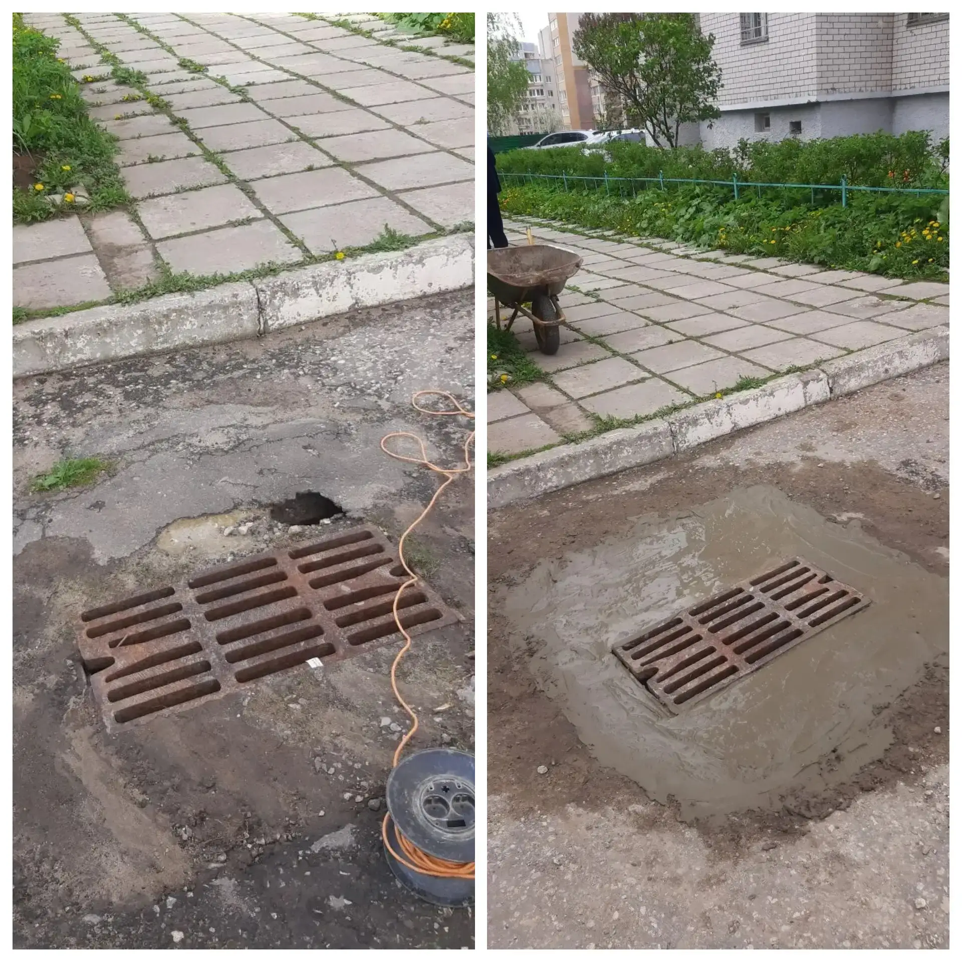 Восстановили ливневую канализацию во дворах 🌧🛠