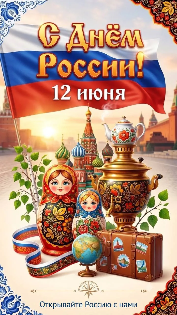 🇷🇺 С Днём России! 
Берегите друг друга и свою Родину, цените то, что рядом, и помните: наша сила —