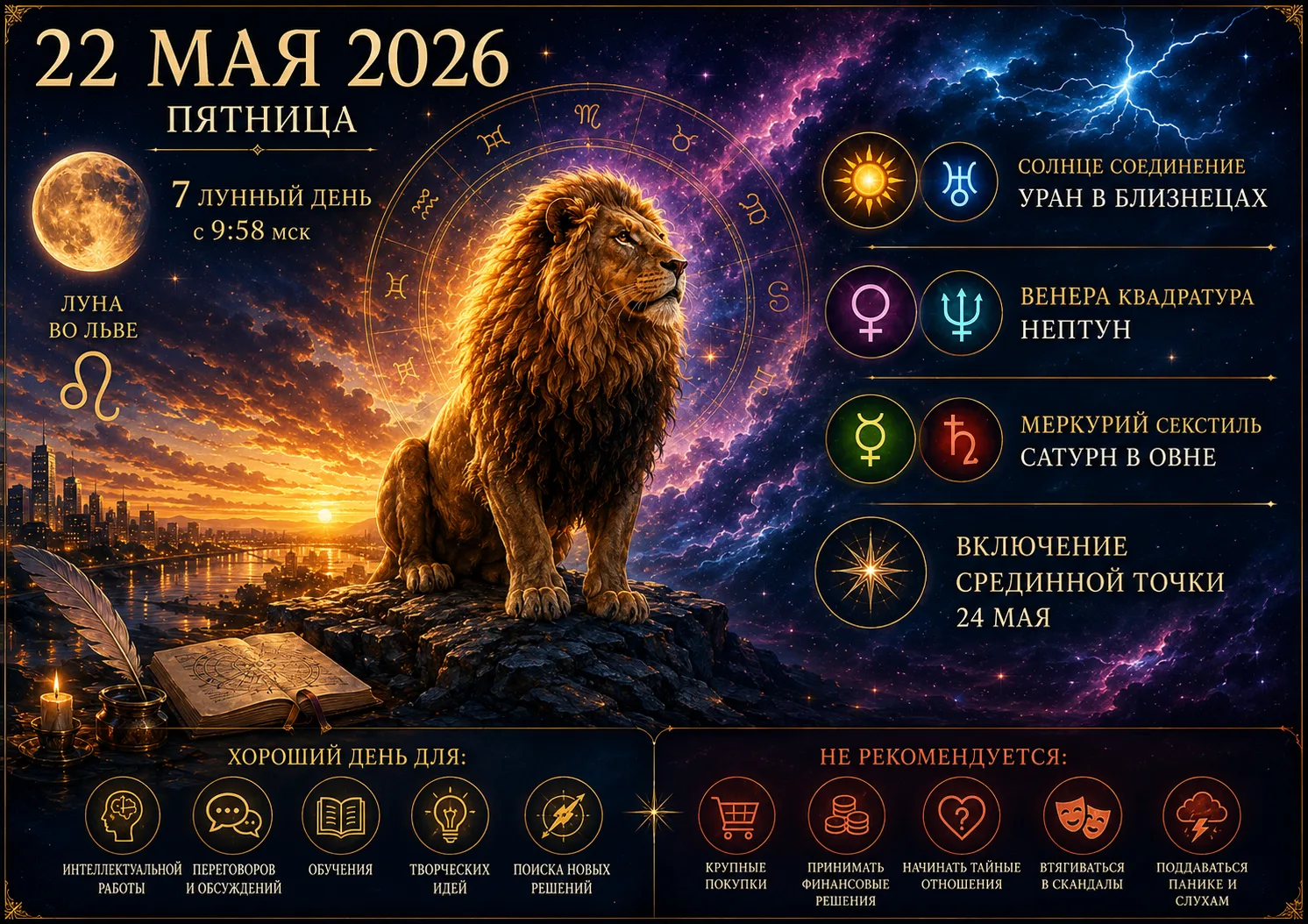 ⚡️ 22 МАЯ - ДЕНЬ НЕОЖИДАННЫХ ПОВОРОТОВ