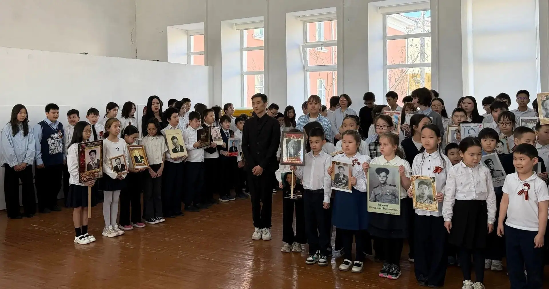 В нашем лицее состоялось торжественное шествие в рамках всероссийской акции «Бессмертны...