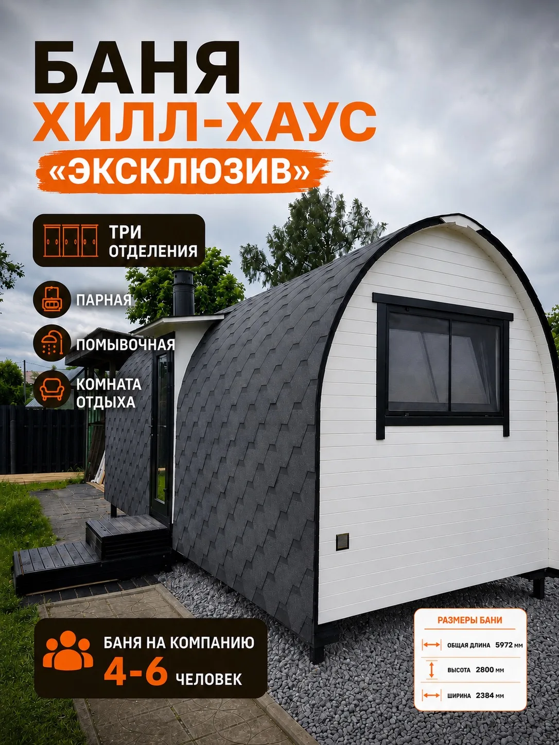 🔥 Баня Хилл-хаус «Эксклюзив» — максимум комфорта за один день!

Представьте: сегодня на вашем участ