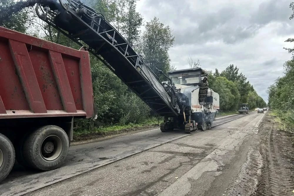 🚜В Петушинском округе стартовал ремонт участков дороги Петушки – Воспушка – Рождество ...