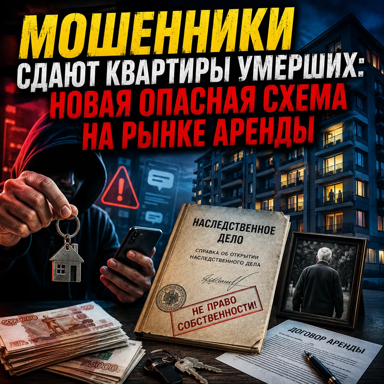 🚨 МОШЕННИКИ СДАЮТ КВАРТИРЫ УМЕРШИХ: НОВАЯ ОПАСНАЯ СХЕМА НА РЫНКЕ АРЕНДЫ 😳🏠

На рынке недвижимости