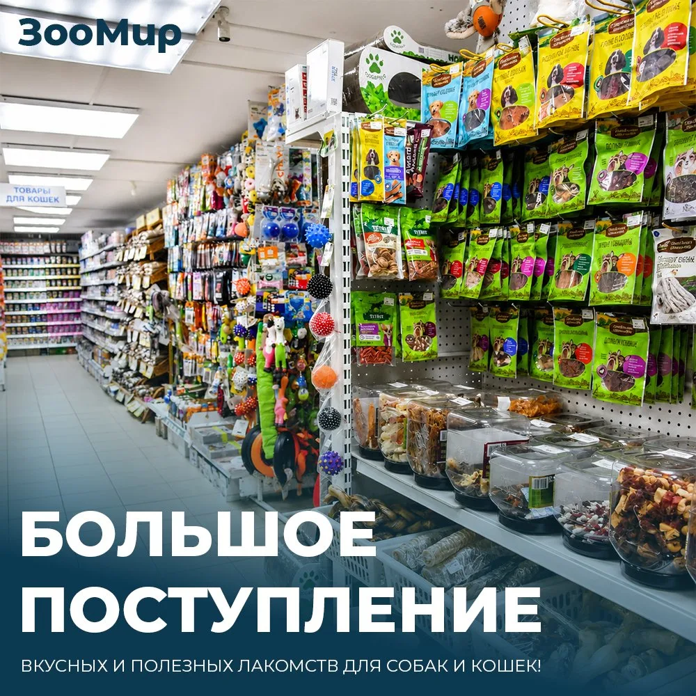 🦴 У нас большое поступление вкусных и полезных лакомств для собак и кошек!