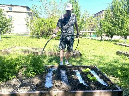 В Балашовском доме-интернате для престарелых и инвалидов кипит работа: здесь продолжает...