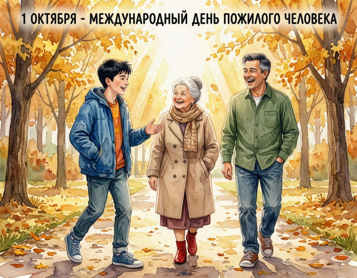 🎉 1 октября — Международный день пожилых людей!