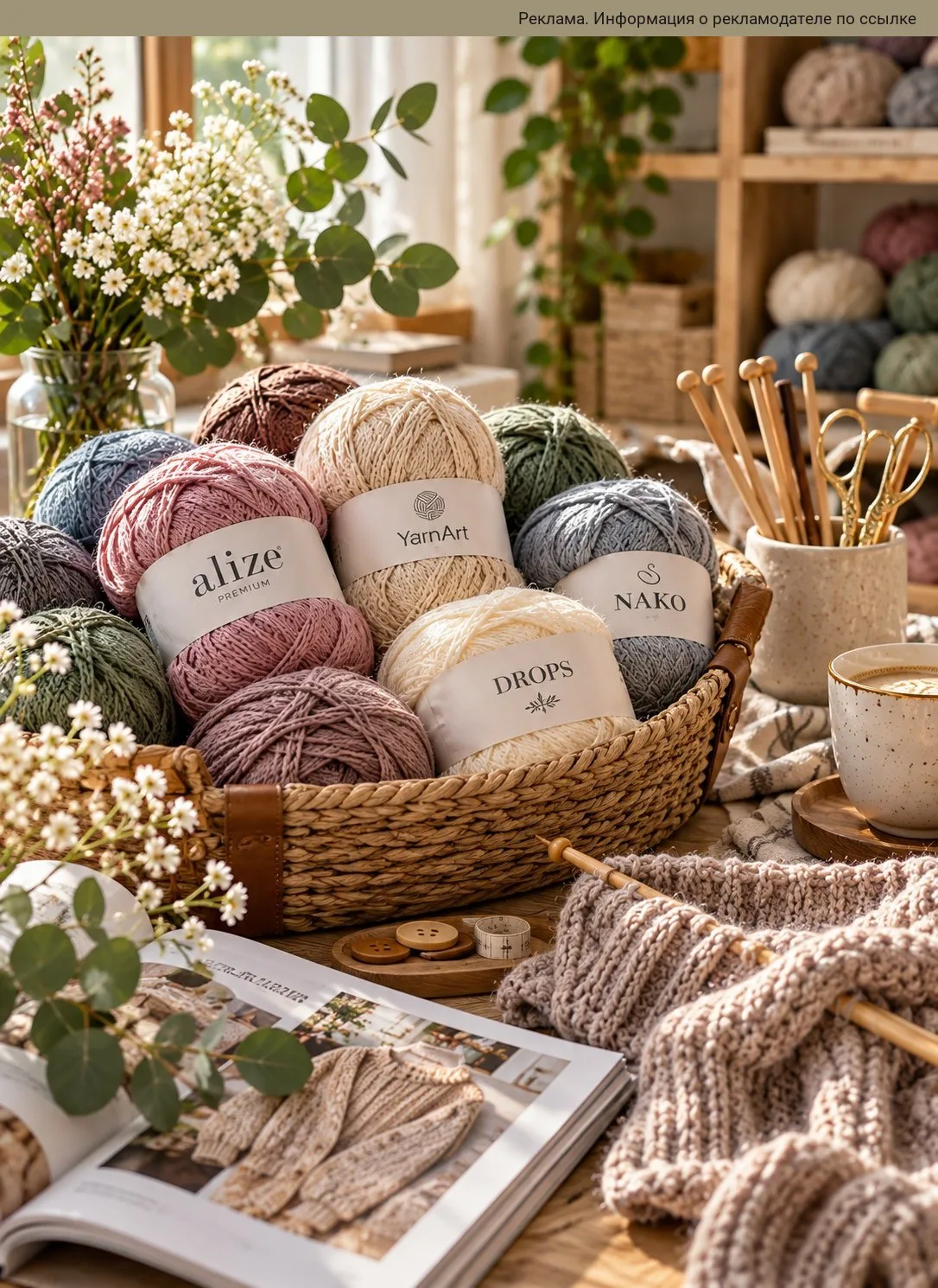 Есть вещи, которые мы выбираем глазами. А пряжу — ещё и руками. 🧶
