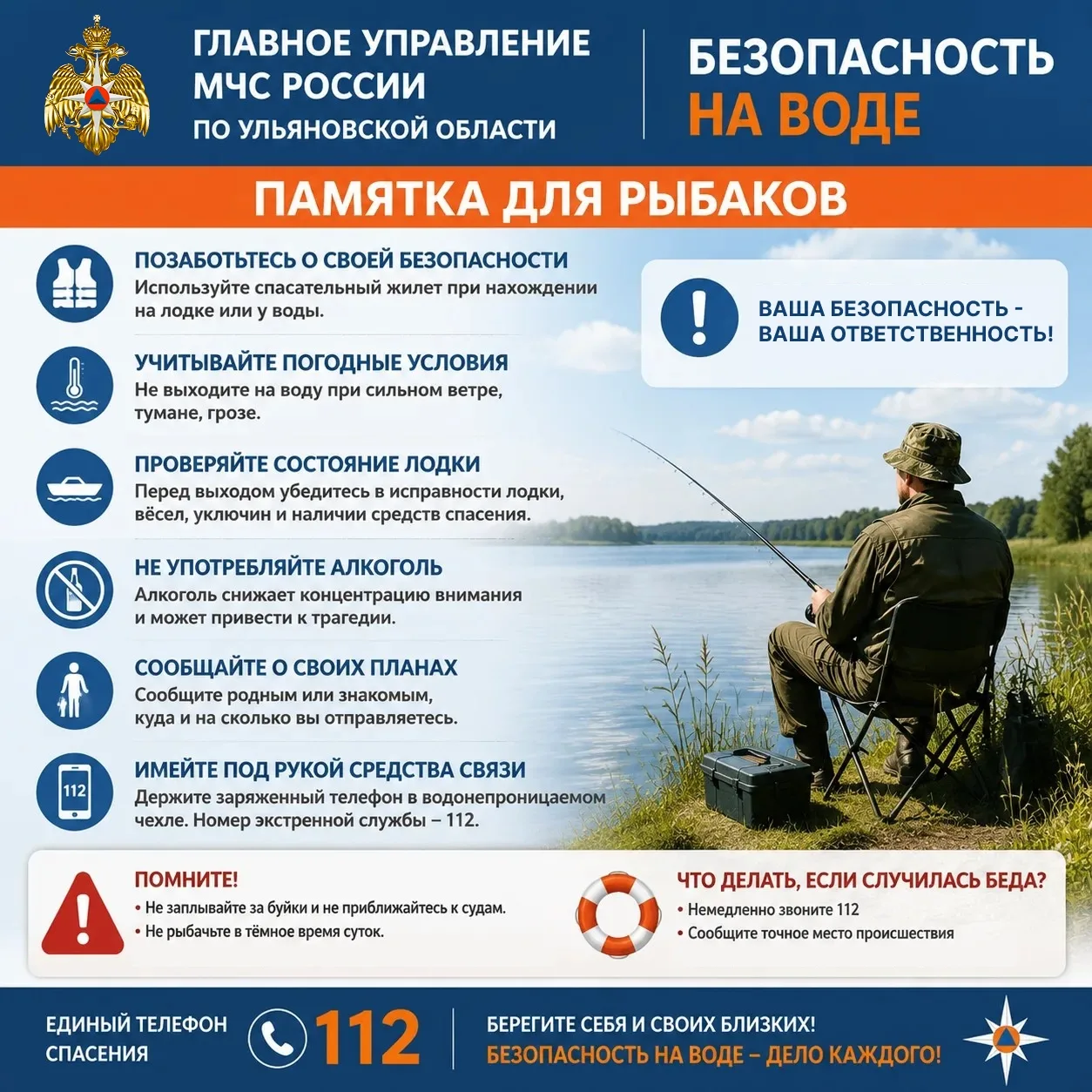 Безопасности на воде — особое внимание! 🌊