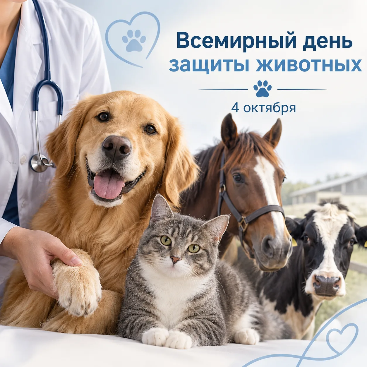 🐾 4 октября Всемирный день защиты животных