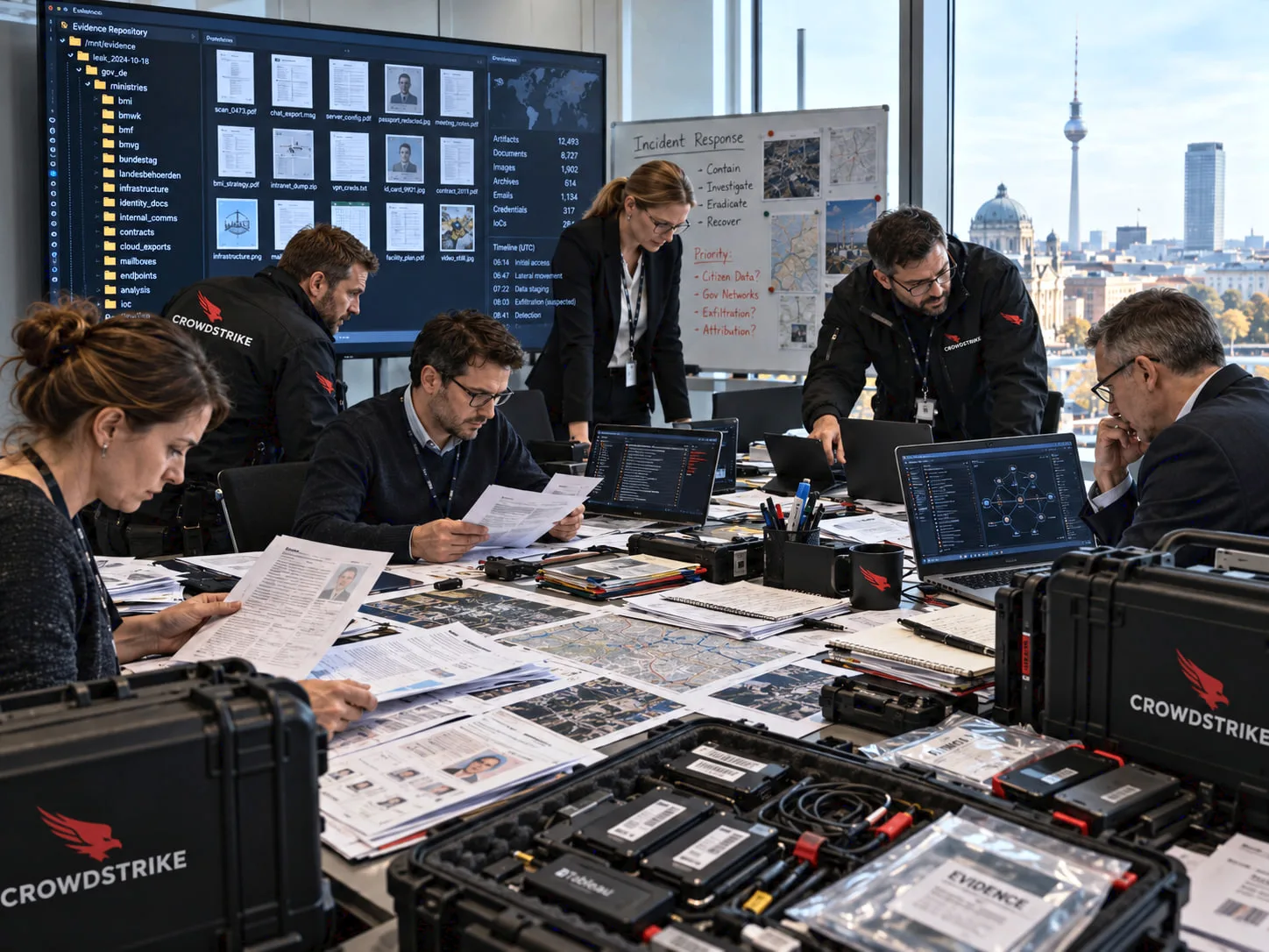 🇩🇪 5,8 ТБ данных Берлина оказались в даркнете, и власти теперь анализируют около 1,4 ...