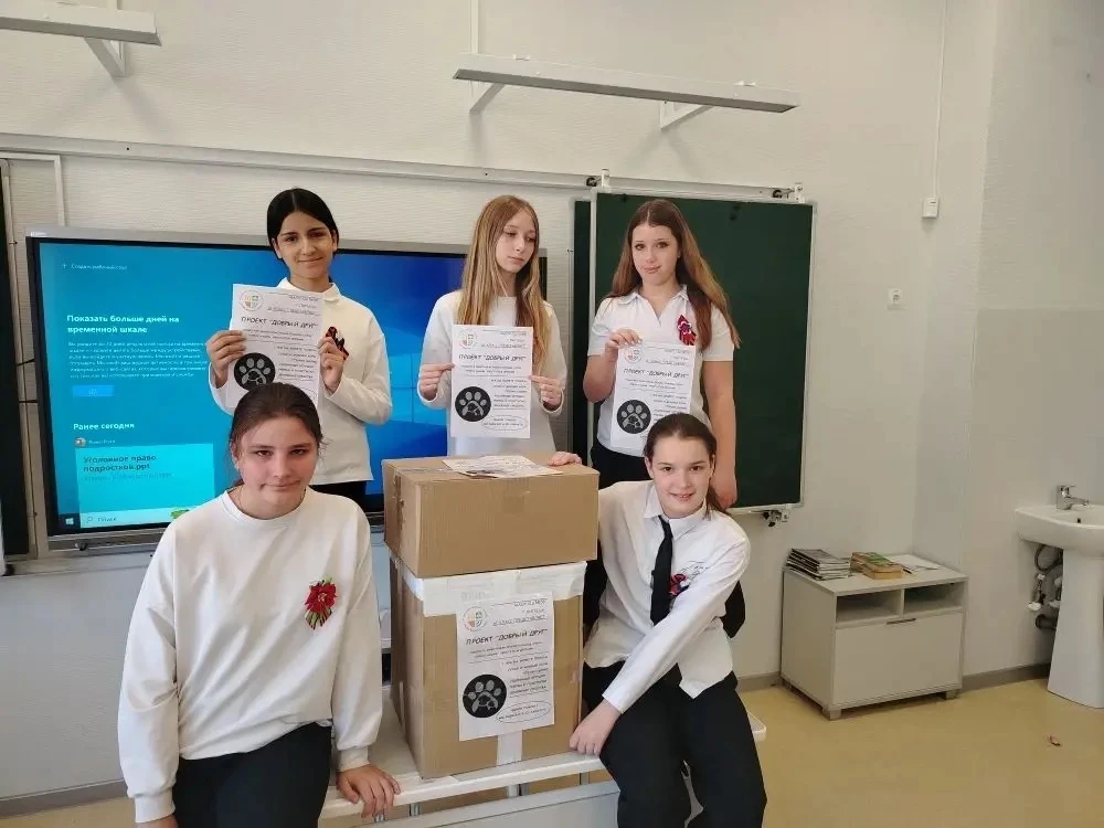 Учащиеся 6Г, 6Б, 7А классов МАОУ СШ № 58 г. Липецка приняли участие в городской весенней добровольче