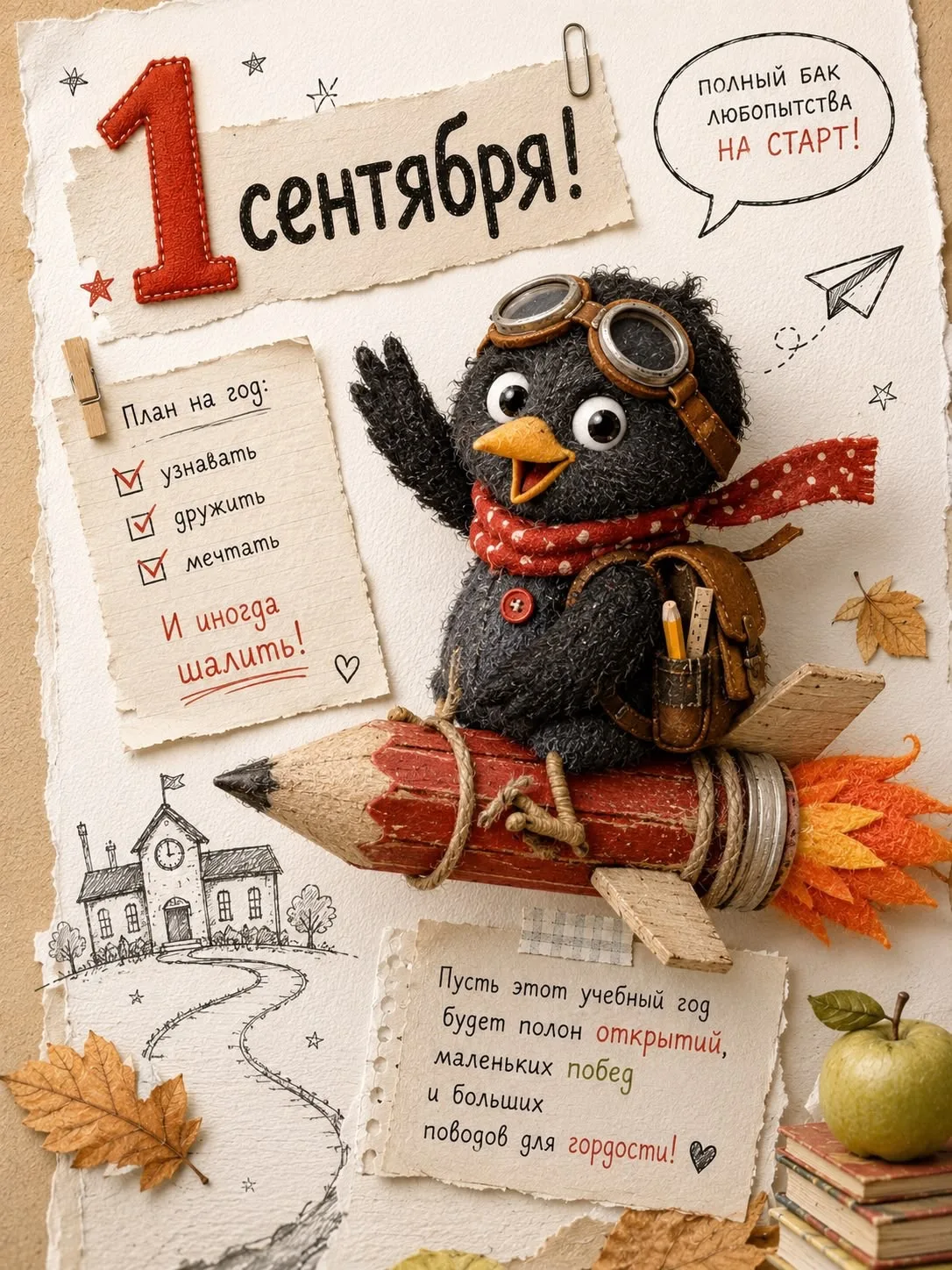 С 1 сентября, наши дорогие маленькие и большие ученики! 🎒✨