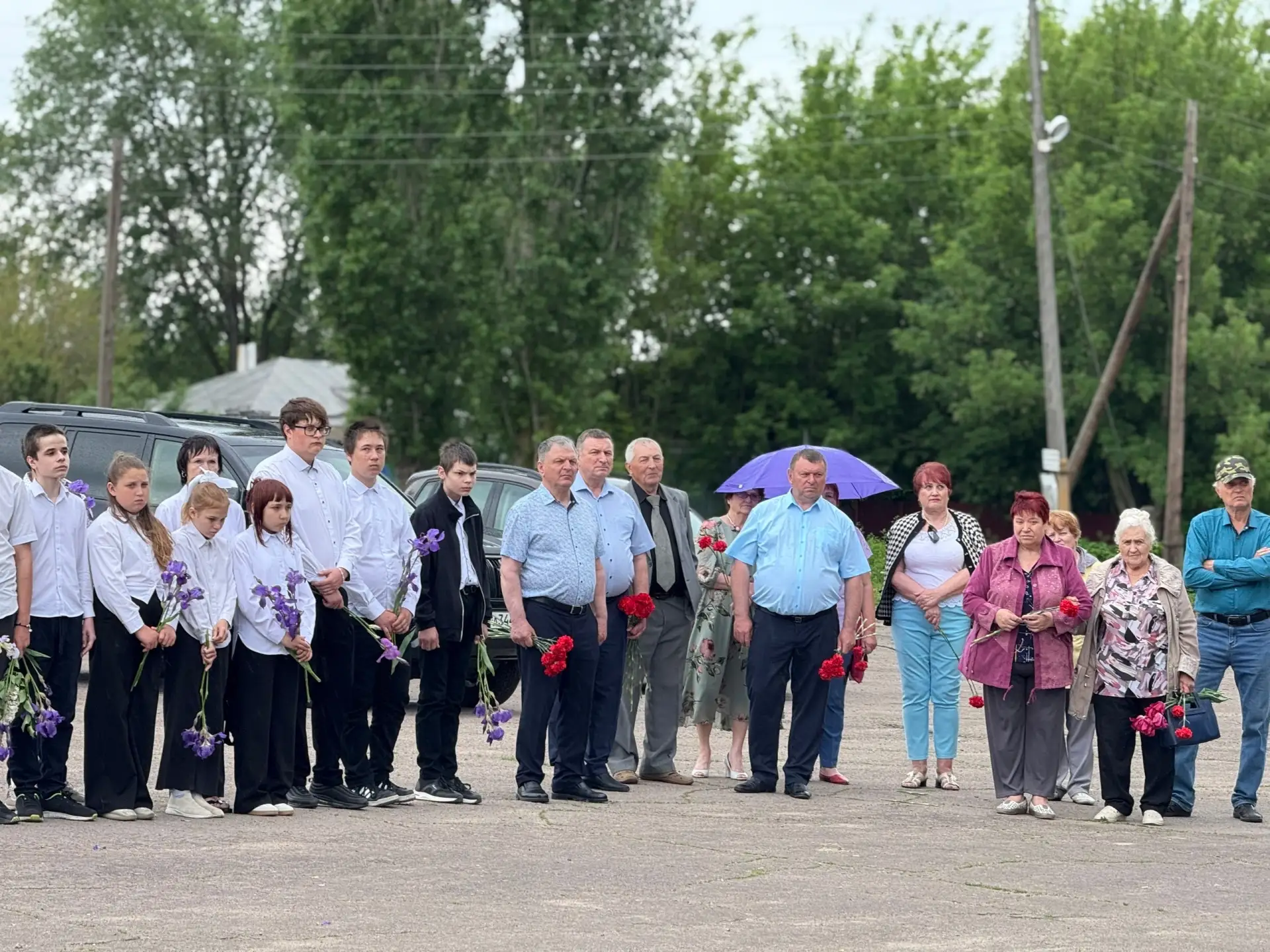 19 мая, в Хрещатовском сельском поселении у памятника погибшим односельчанам в годы Великой Отечеств