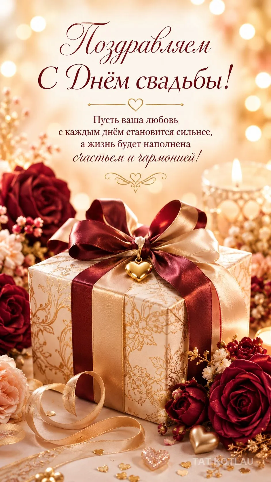 ❤️ Открытки с Днем Свадьбы