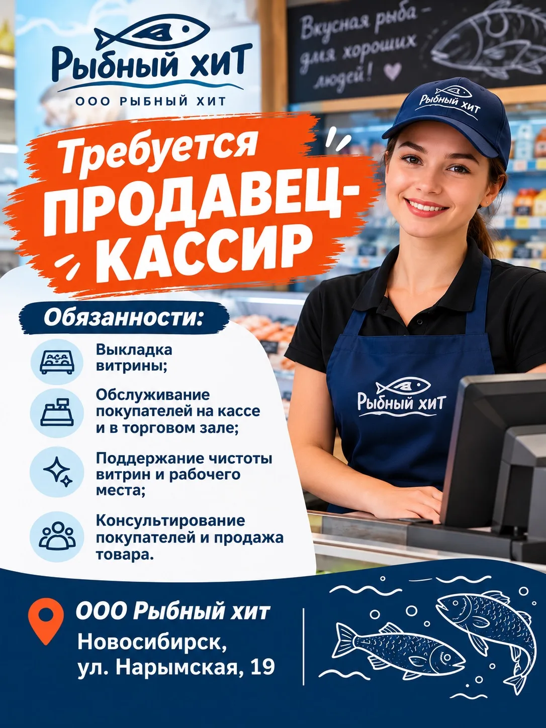 Требуется Продавец-кассир