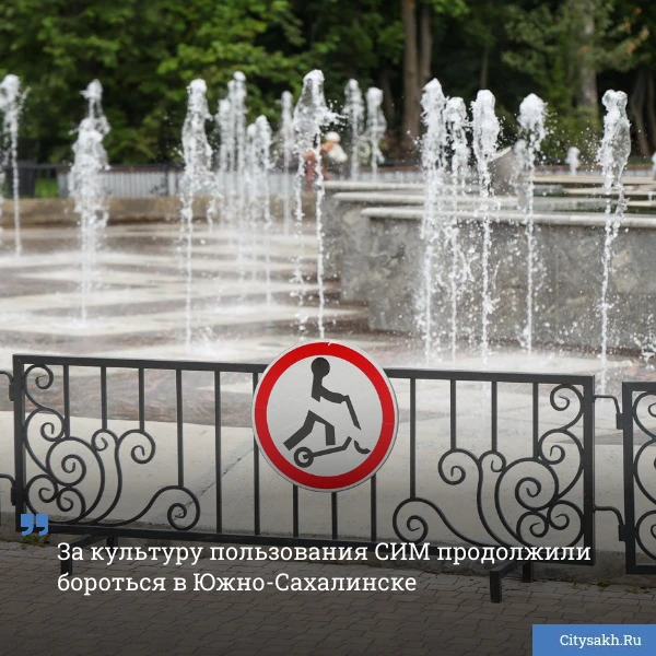 🛴 В городском парке Южно‑Сахалинска снова прошли проверки: сотрудники администрации вм...
