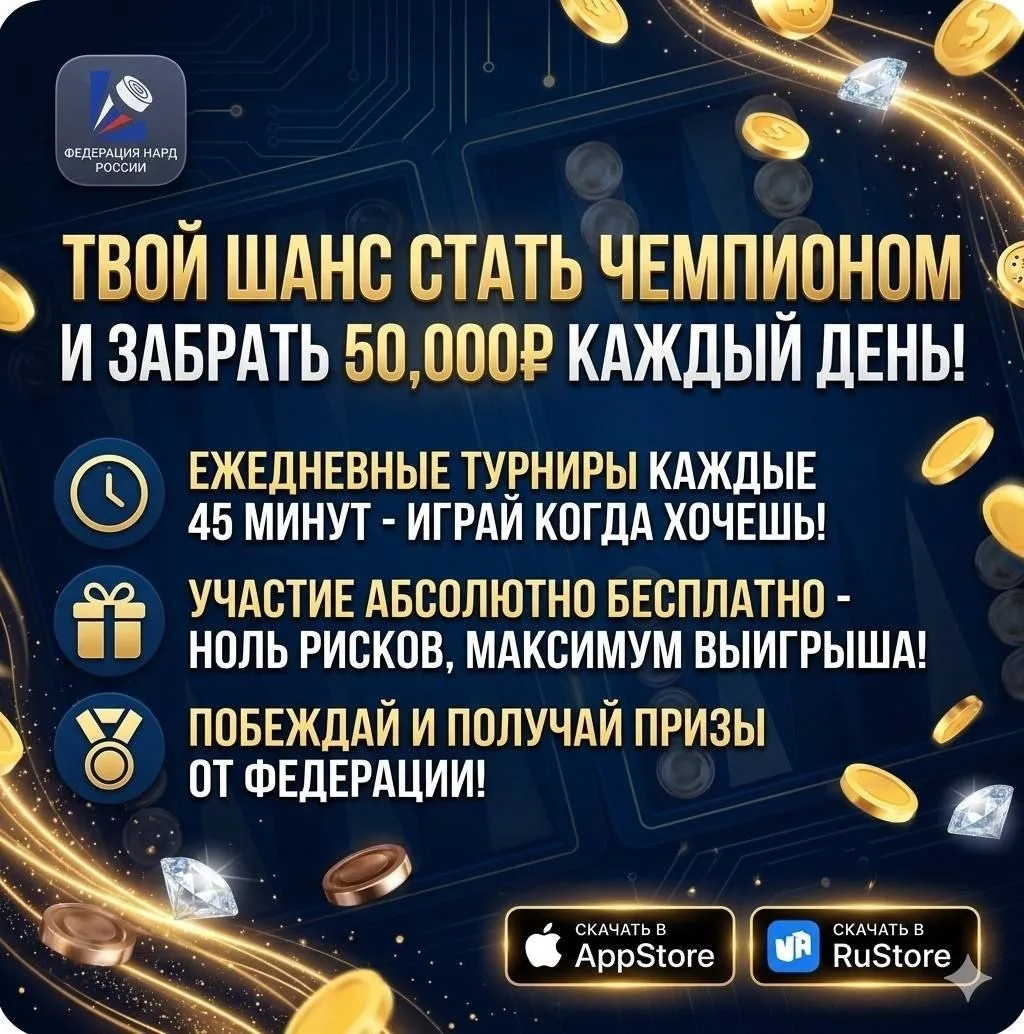 💥 Ежедневные турниры без взноса в приложении ФНР