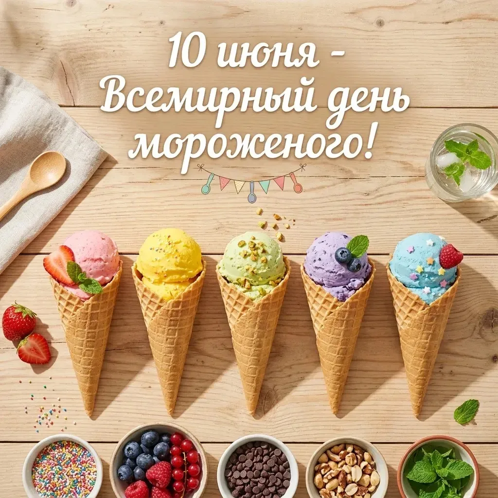Сегодня у всех сладкоежек особенный праздник- 10 июня отмечается Всемирный день мороженого! 😍🍦 

Э