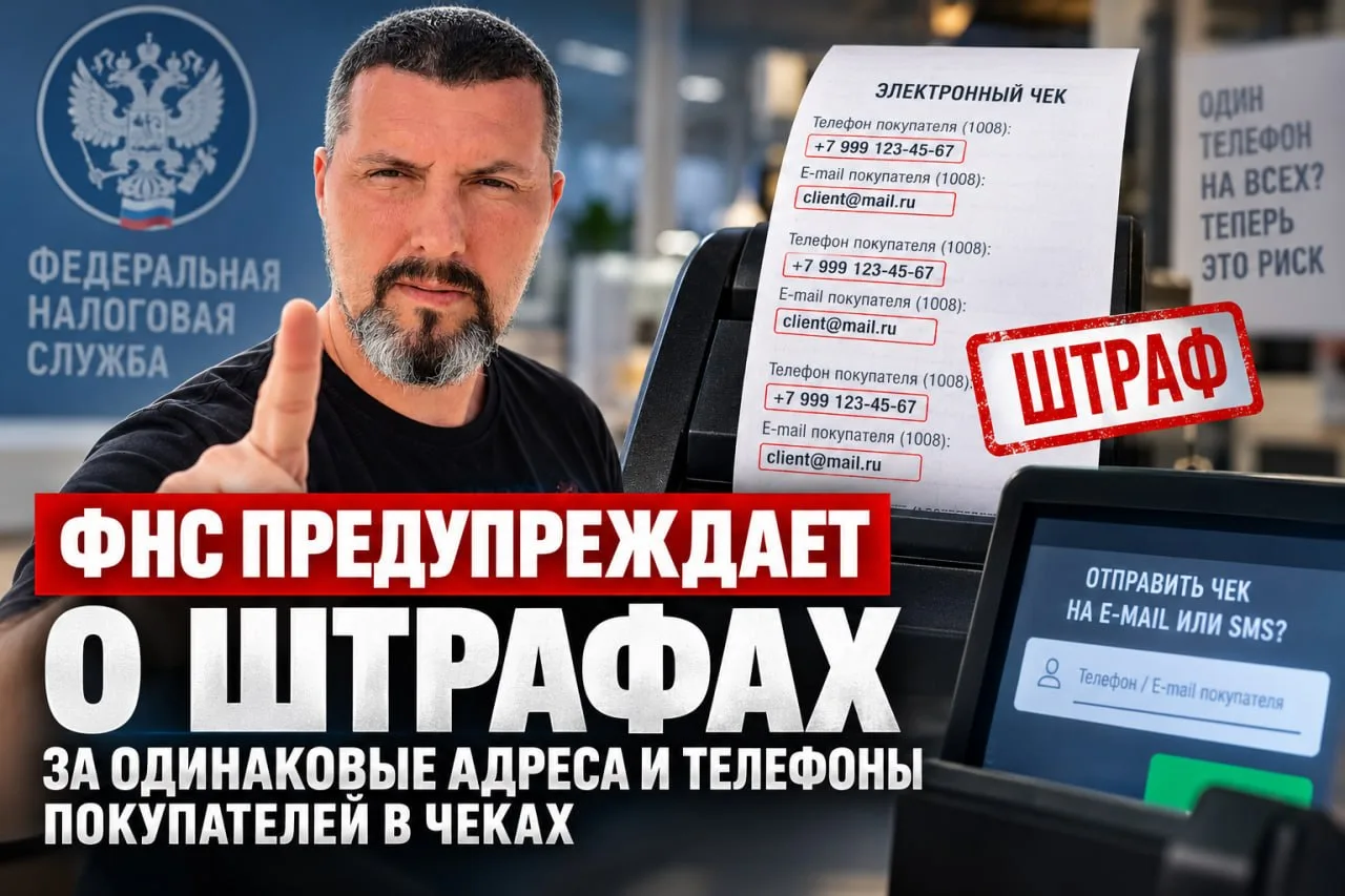 Один телефон на всех покупателей: за какую «мелочь» в чеках ФНС может оштрафовать бизнес