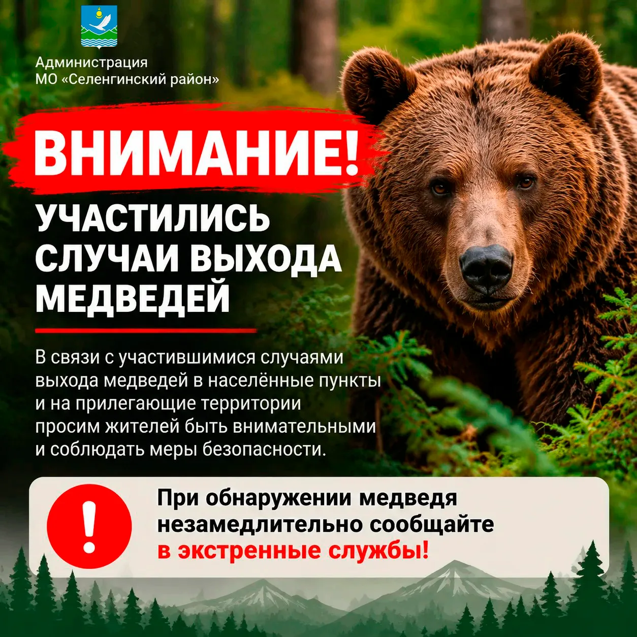 ⚠️ Внимание, жители и гости Селенгинского района!