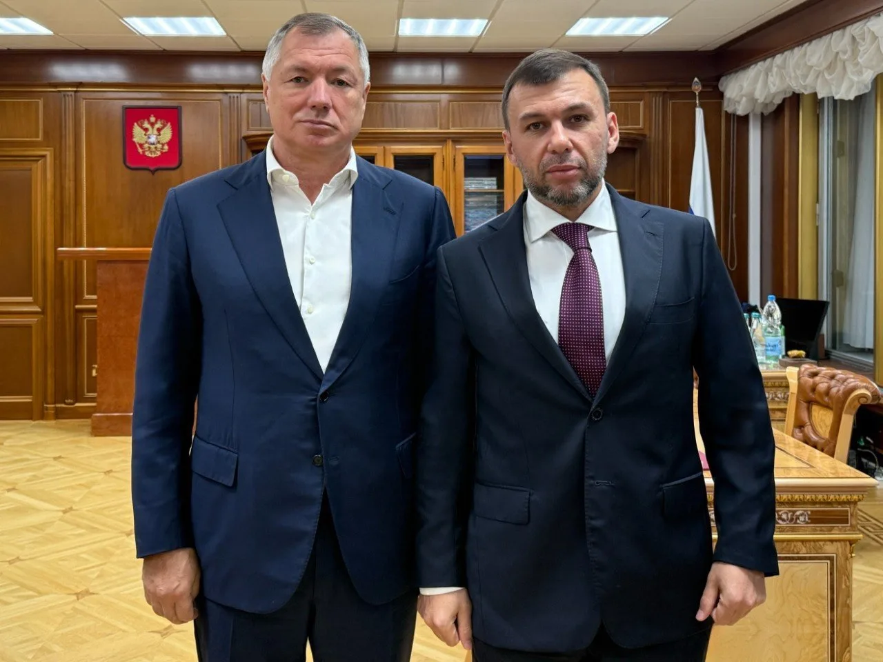 💧 Пушилин и вице-премьер РФ Хуснуллин обсудили вопрос водоснабжения ДНР