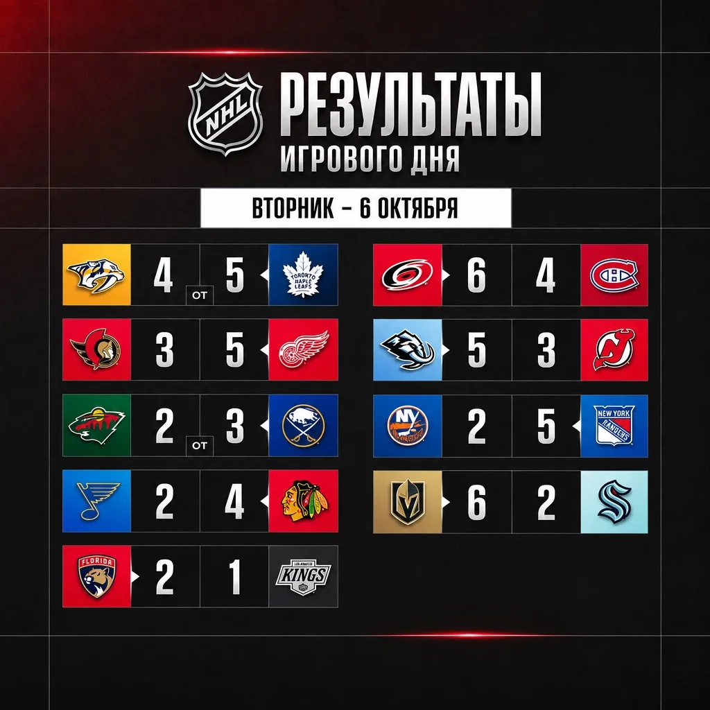 Результаты игрового дня.