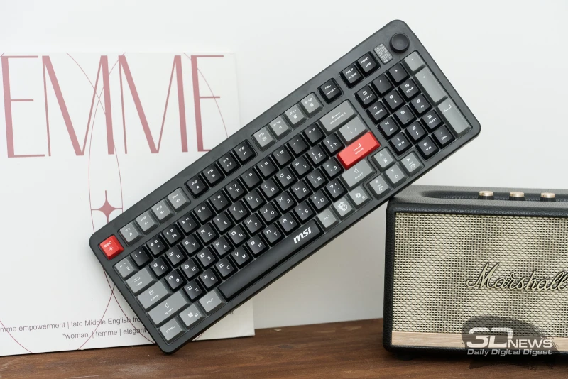 ↗️ MSI FORGE GK320 и GK110: механика с горячей заменой свитчей и тихая мембранная клави...