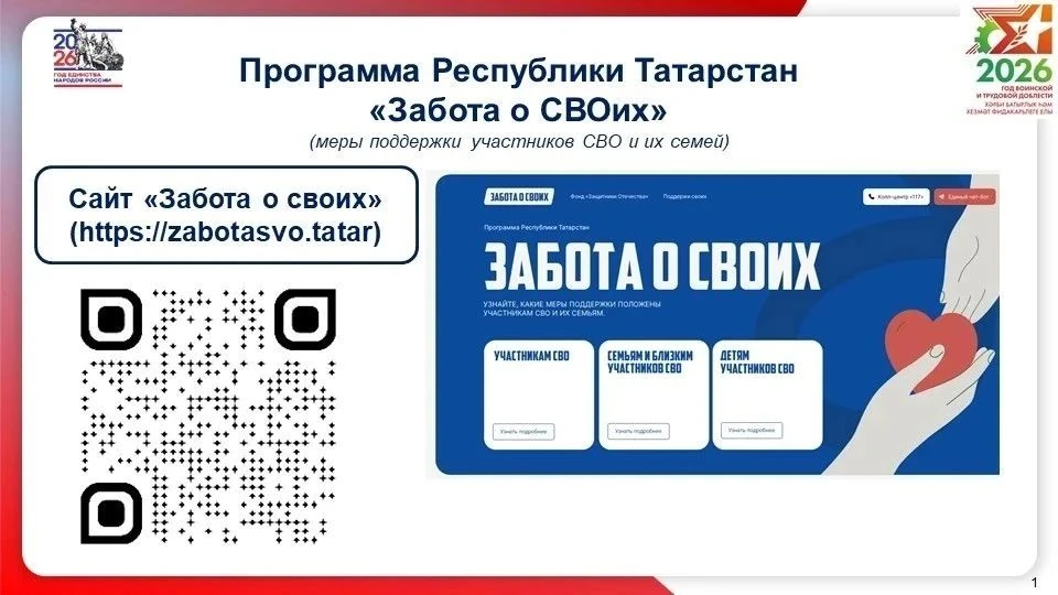 Сайт "Забота о своих" zabotaSVOtatar.ru - это информационная платформа, запущенная в Ре...