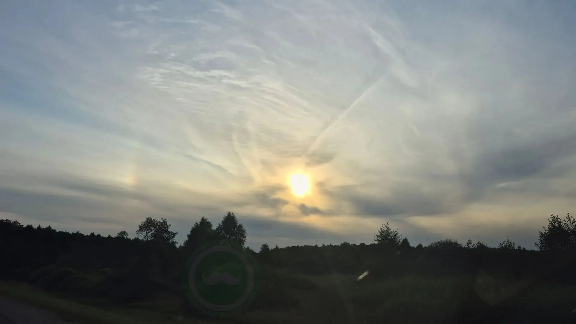 Вечернее гало в Жуковском округе. Красота ☀️