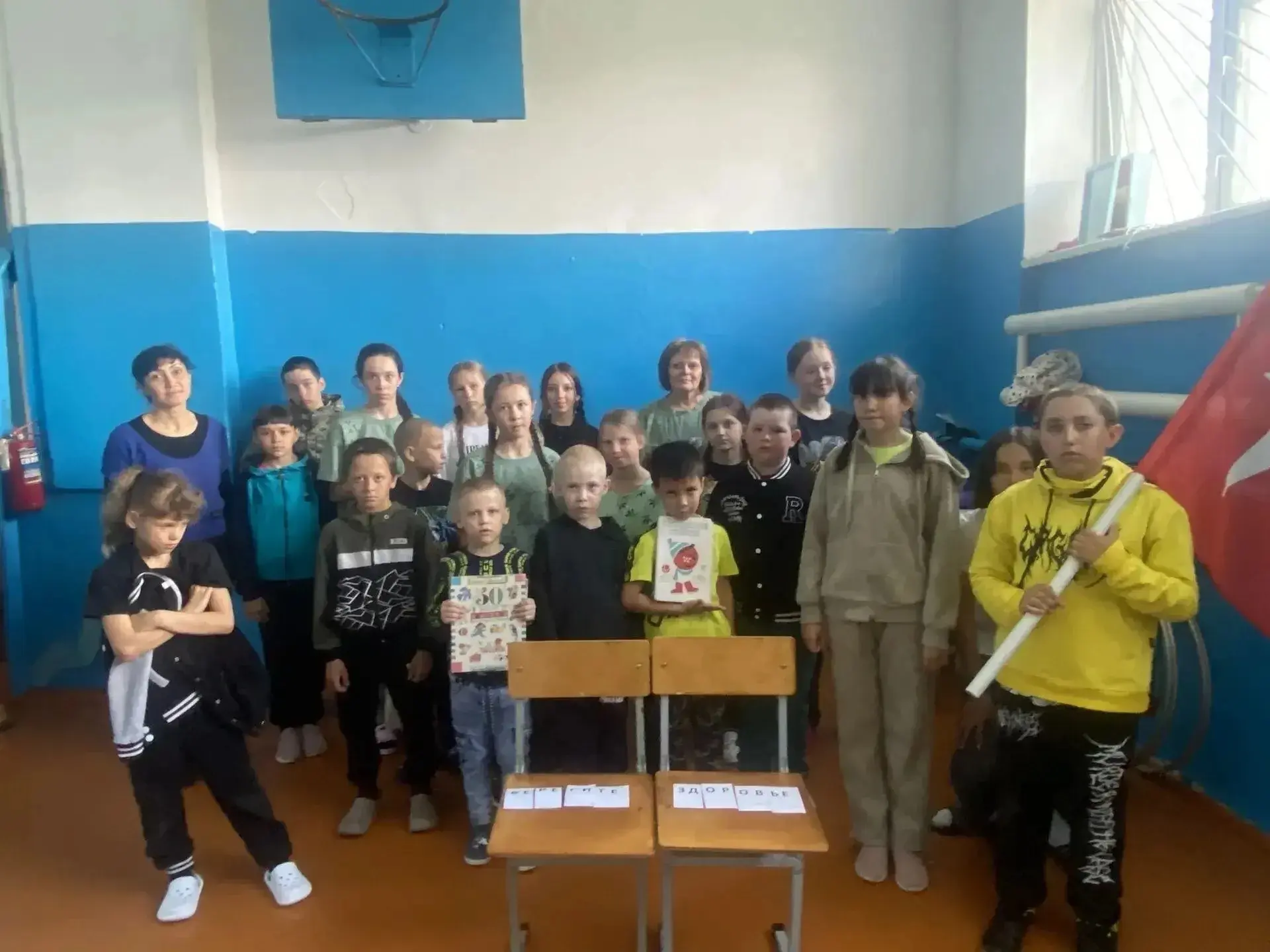 ⛹️‍♂️В Уртазымской библиотеке прошёл день эстафет «Сказочные герои выбирают ЗОЖ» для ребят из летнег