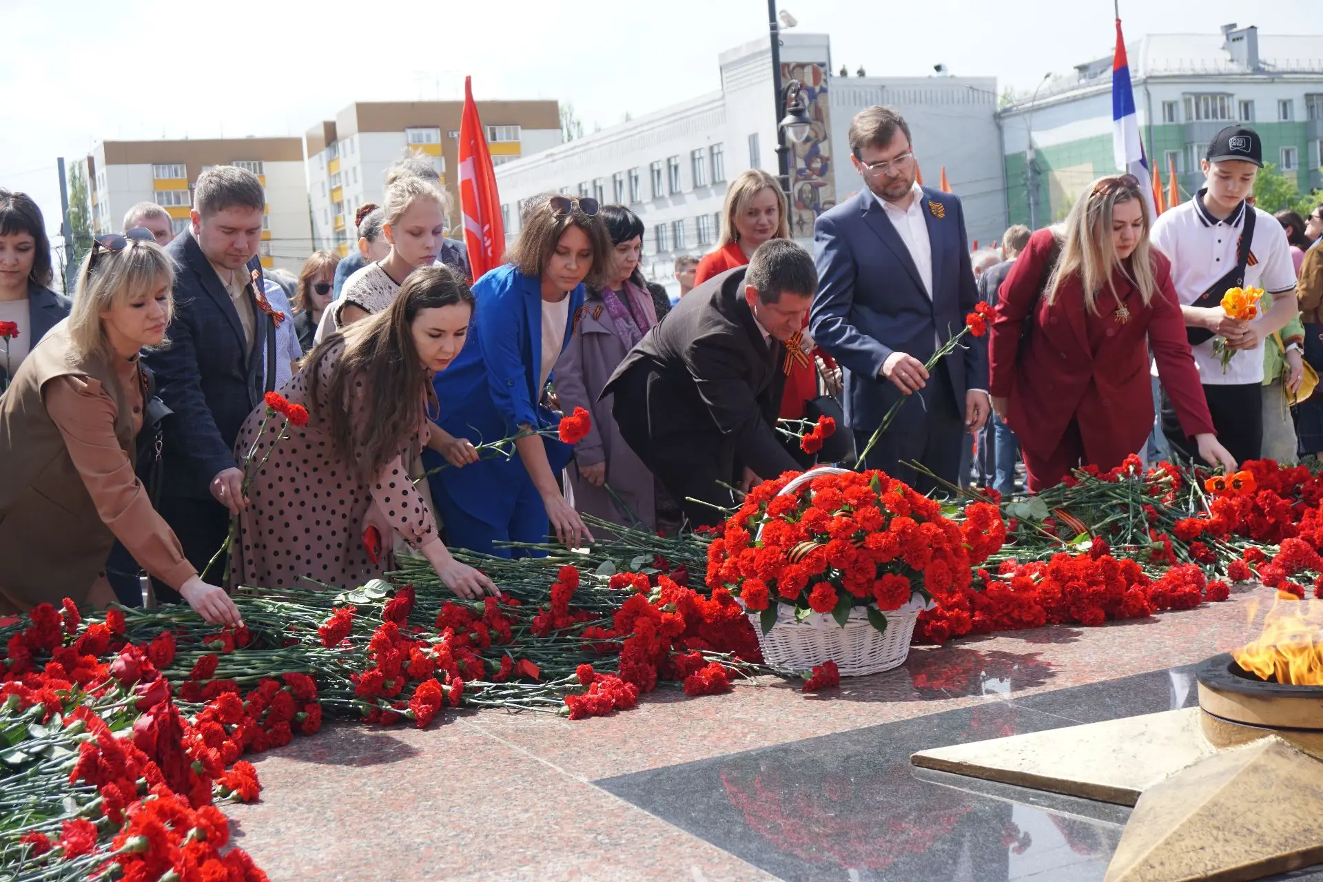 Великая Победа живет в каждом сердце 🇷🇺❤️  Избирательная комиссия Липецкой области почтила память во