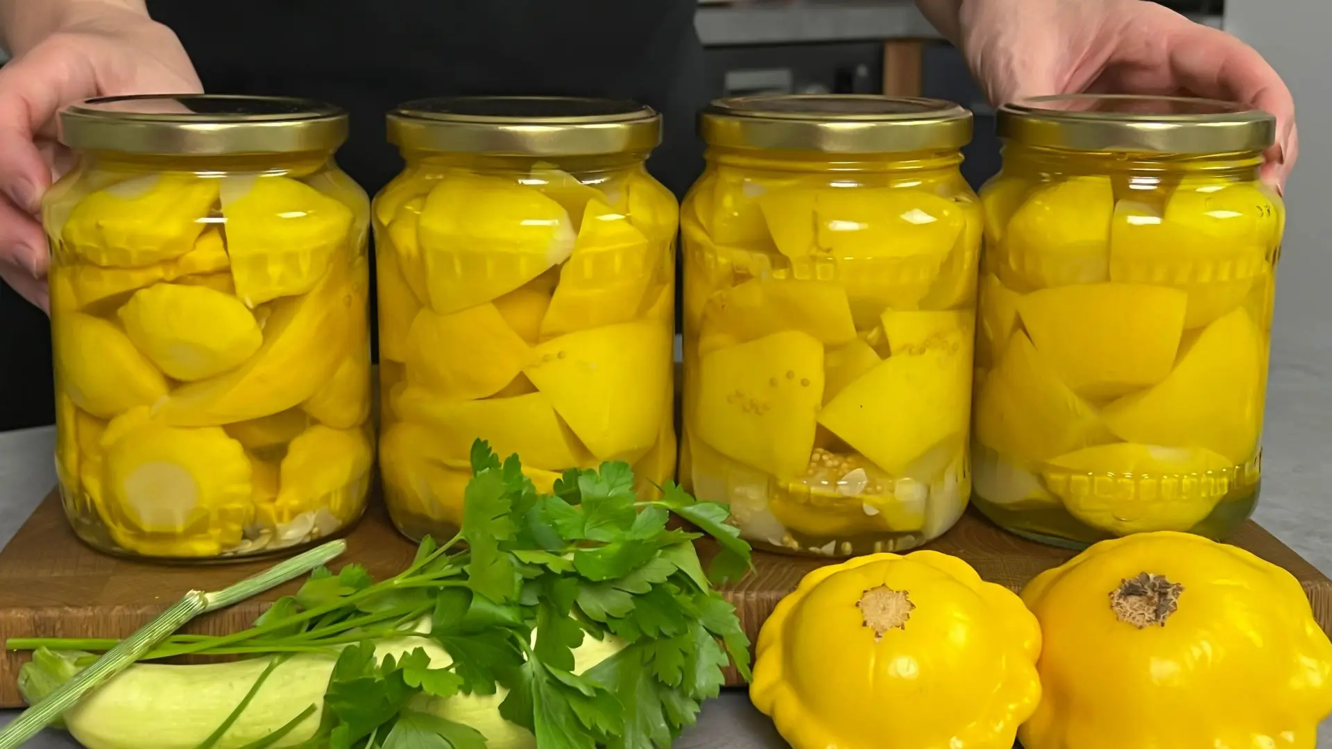 Патиссоны по-фински на зиму! 💛🥒