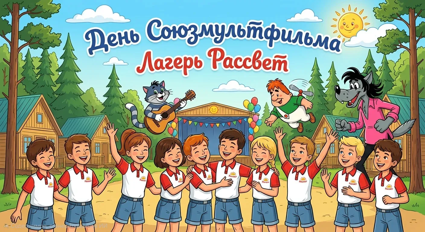 🚀 Мультяшный бум в лагере «Рассвет»!
Сегодня, 10 июня, у нас был День киностудии  «Союзмультфильма»