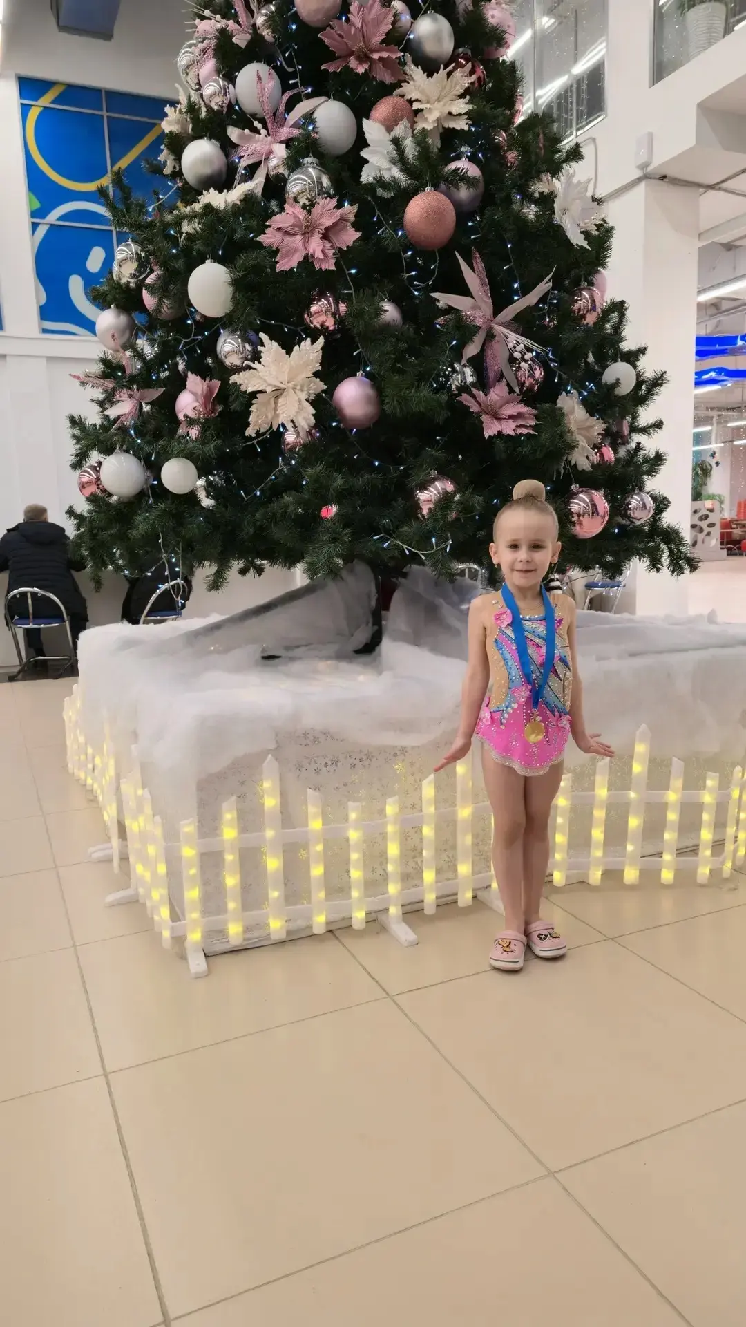 Ученица 1 "Б" класса заняла 1 место на контрольной тренировке СК Олимп "Зимние узоры"
