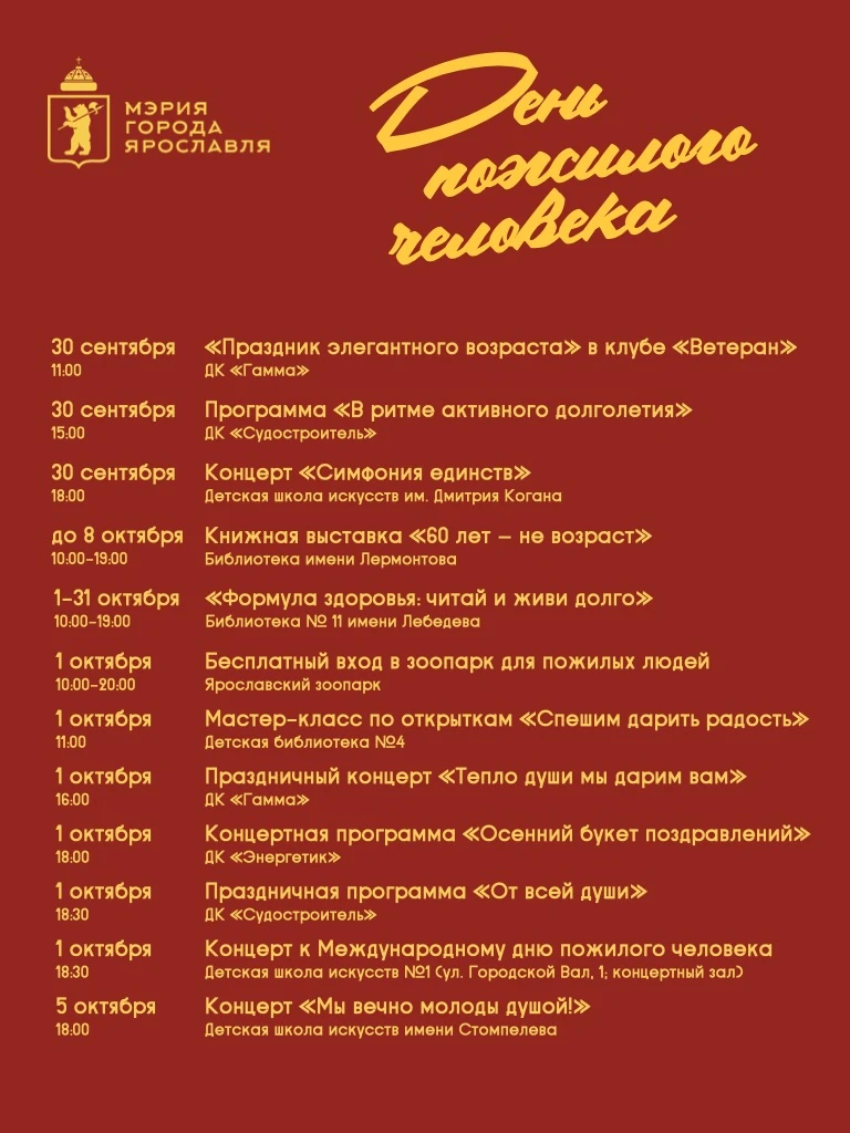 💯 Ярославль — город долголетия