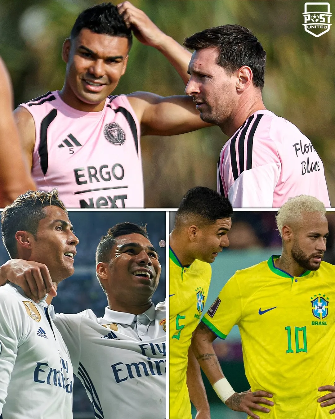 🇦🇷🇧🇷🇵🇹

⚡ Счастливчики в футболе ⬆️
Они играли с Месси, Роналду и Неймаром ✨