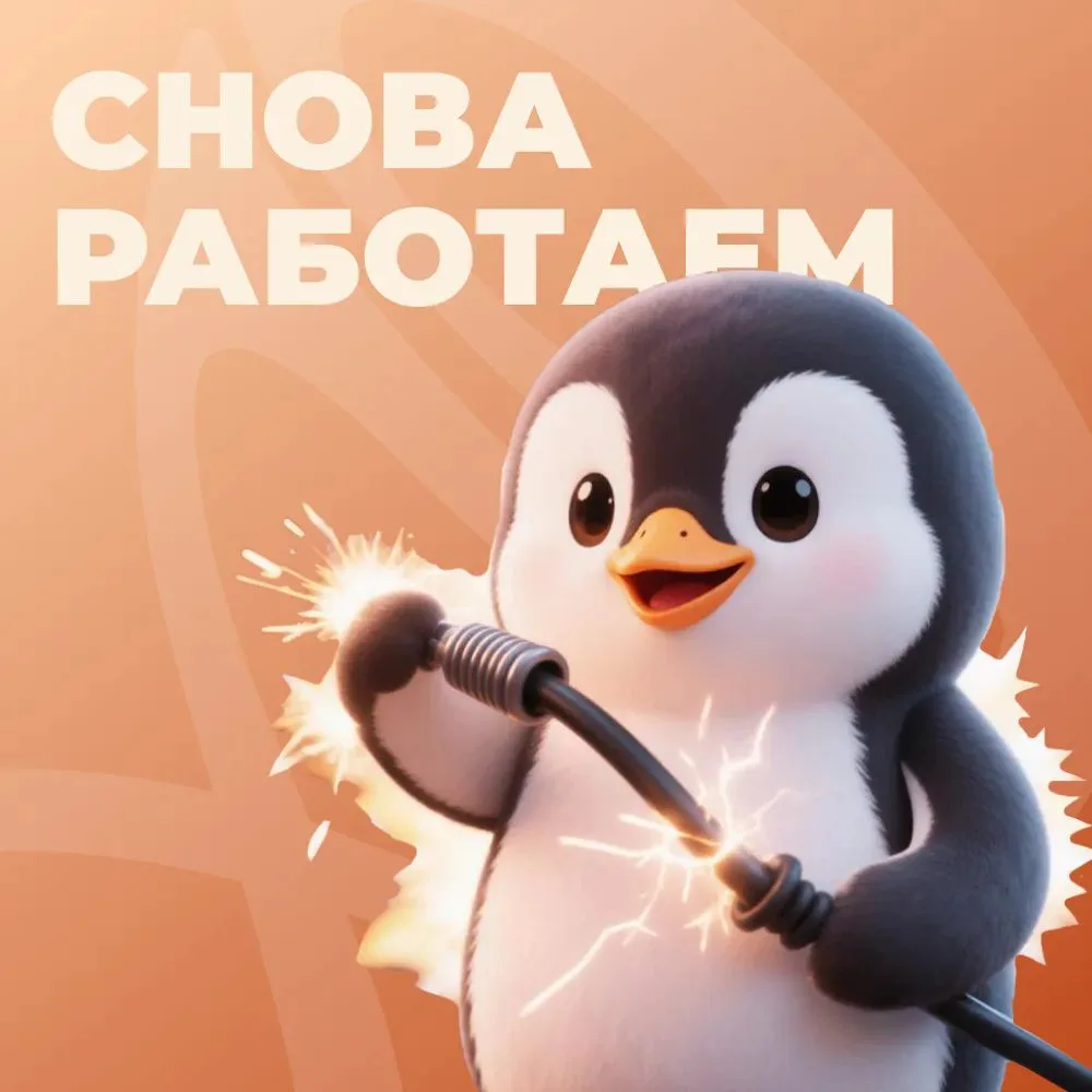 ⚡ МЫ ПОЧИНИЛИСЬ!

Уважаемые покупатели! К сожалению, сегодня у нас случились перебои с электричество