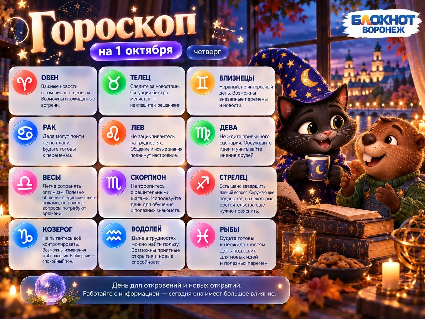 ✨ Гороскоп на завтра
