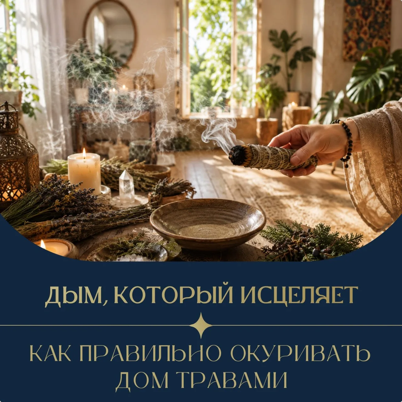 Дым, который исцеляет: как правильно окуривать дом травами 🌿💨
