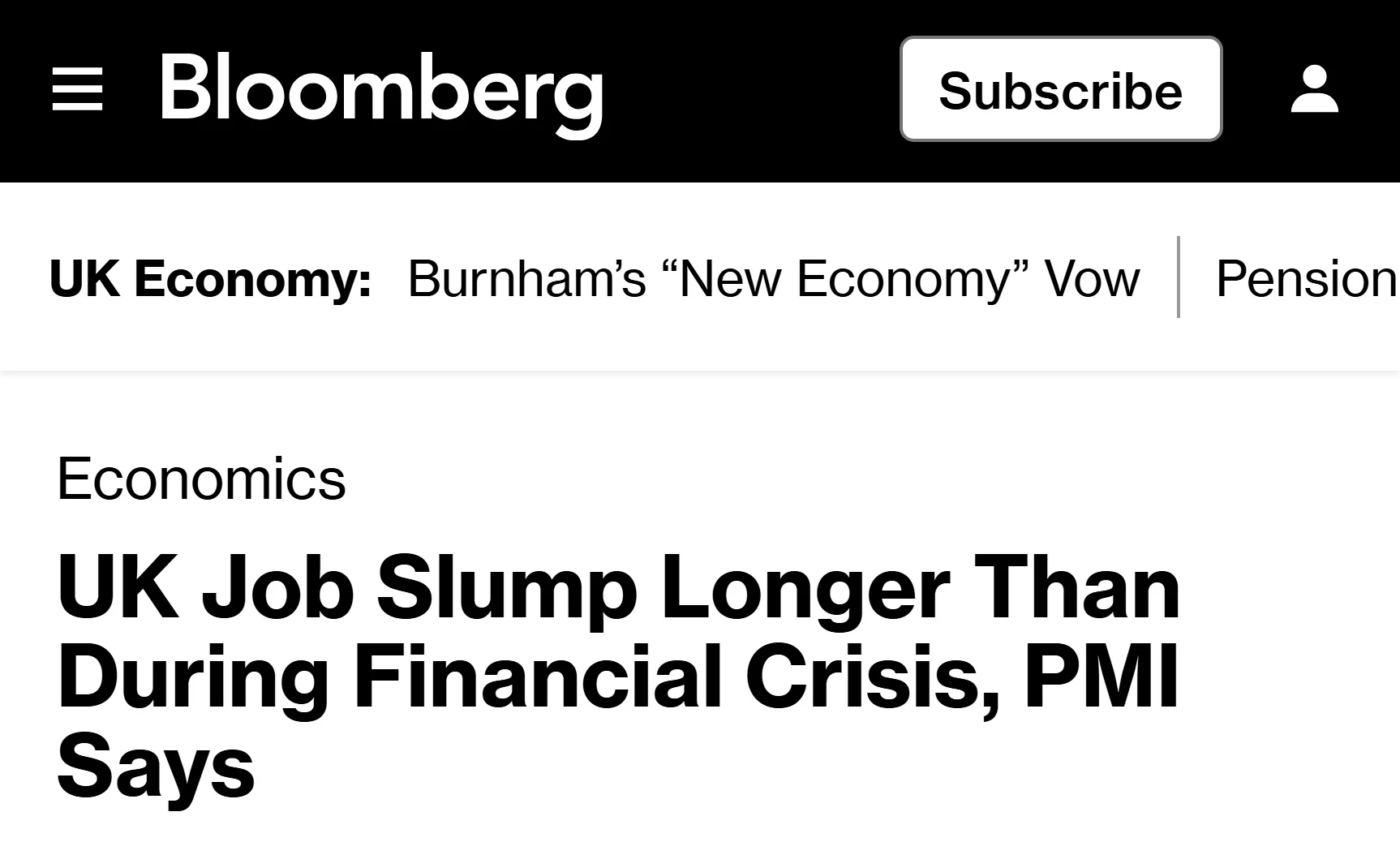 🇬🇧Рынок труда Британии переживает самый серьёзный кризис с начала века, — Bloomberg