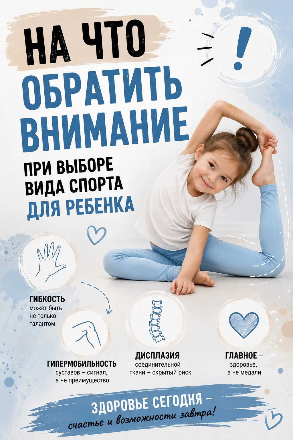 🤸‍♀️ Ребёнок супергибкий? НЕ отдавайте его в профессиональный спорт! 🛑