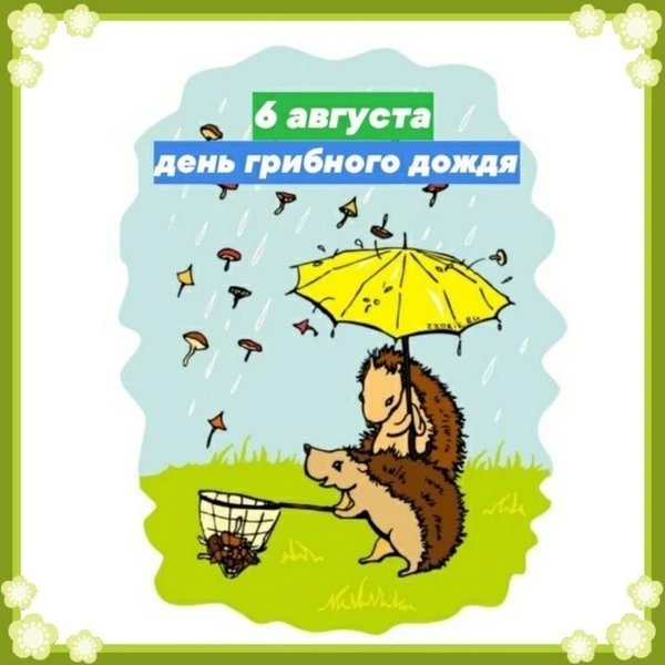 6 августа - День грибного дождя