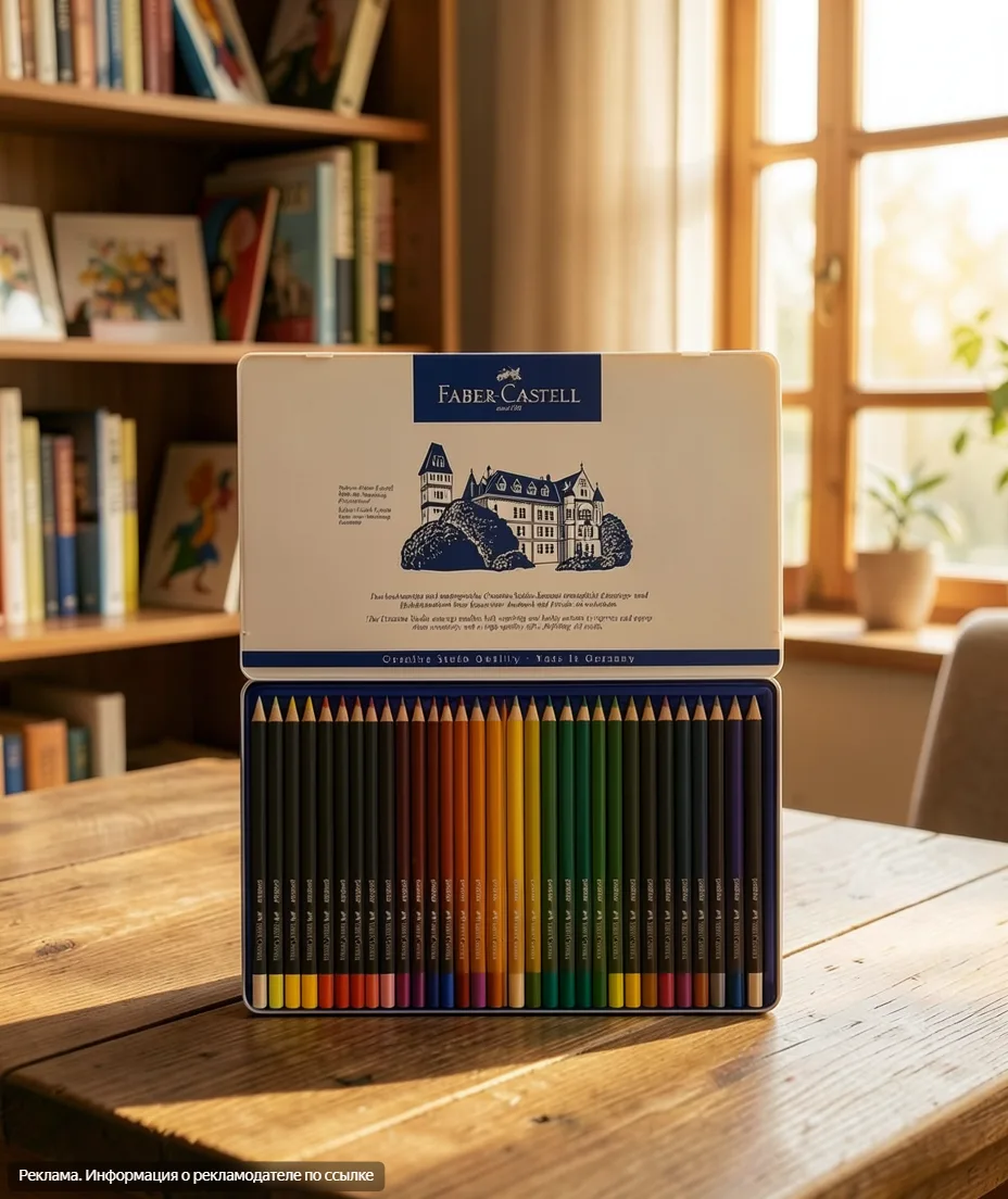 🎨 Хотите улучшить свои рисунки?

🔹 Цветные карандаши Faber-Castell Goldfaber — то, что нужно для т