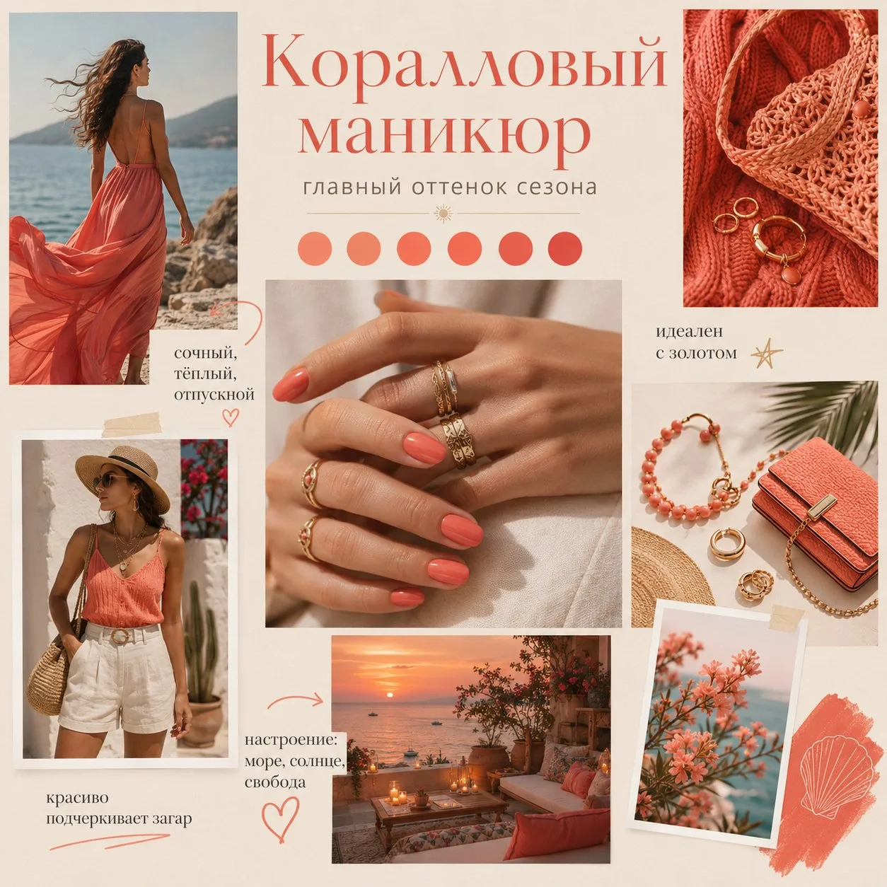 Коралловый - один из самых заметных оттенков сезона, и мы, конечно, не могли пройти мимо.